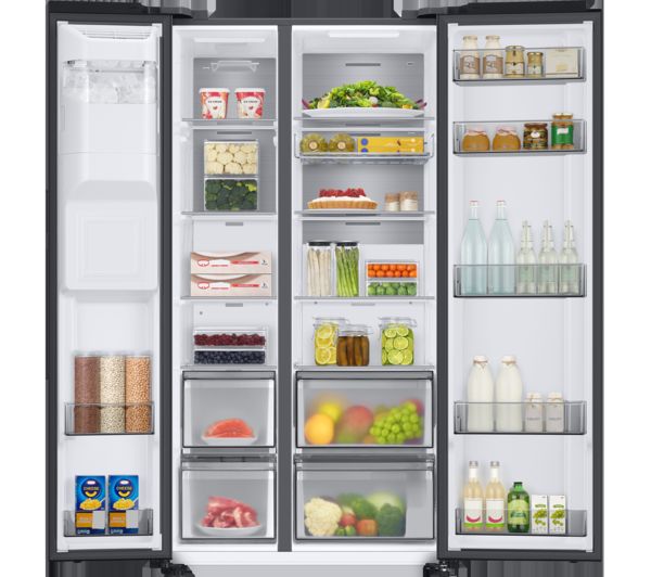 SAMSUNG Series 8 SpaceMax RS68A8840B1 EU American-Style Fridge Freezer - Black Stainless Steel