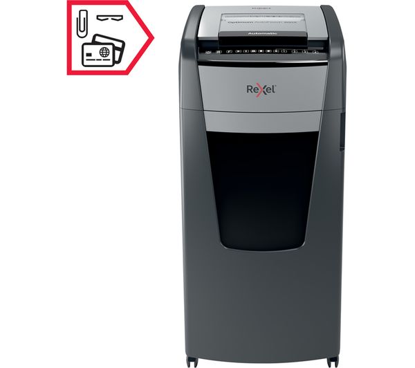 REXEL Optimum AutoFeed+ 600X Cross Cut Paper Shredder