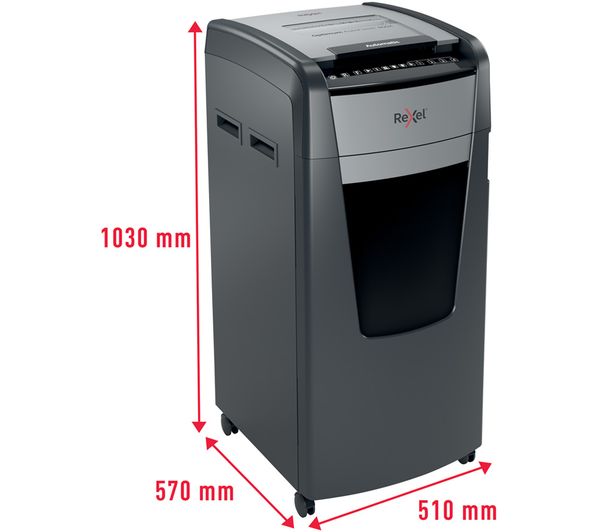 REXEL Optimum AutoFeed+ 600X Cross Cut Paper Shredder