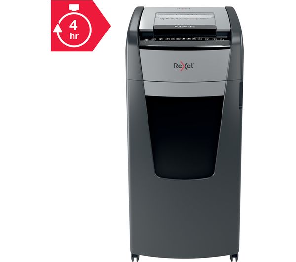 REXEL Optimum AutoFeed+ 600X Cross Cut Paper Shredder