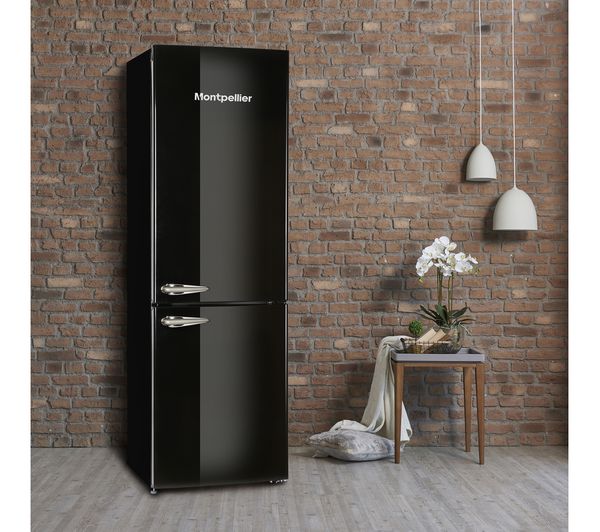 MONTPELLIER Retro MAB386K 60 40 Fridge Freezer - Black