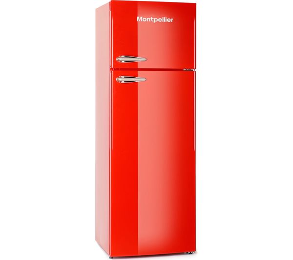 MONTPELLIER Retro MAB346R 80 20 Fridge Freezer - Red