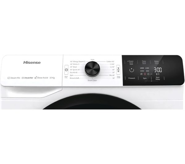 HISENSE WFGE10141VM 10 kg 1400 rpm Washing Machine - White
