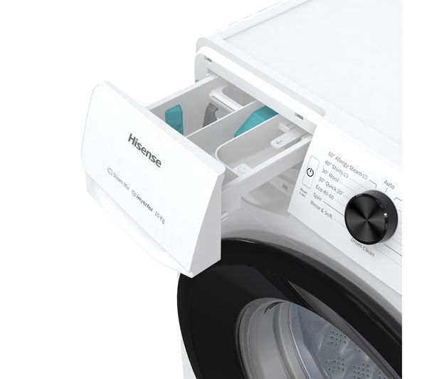 HISENSE WFGE10141VM 10 kg 1400 rpm Washing Machine - White