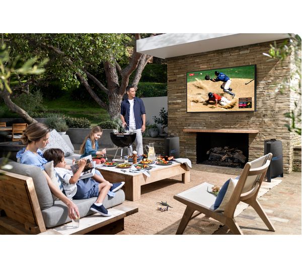 SAMSUNG The Terrace QE55LST7TAUXXU 55" Smart 4K Ultra HD HDR QLED Outdoor TV with Bixby & Google Assistant
