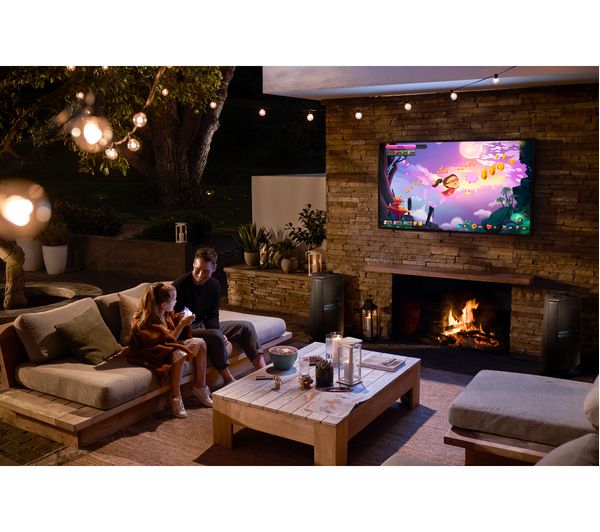 SAMSUNG The Terrace QE55LST7TAUXXU 55" Smart 4K Ultra HD HDR QLED Outdoor TV with Bixby & Google Assistant