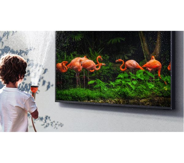 SAMSUNG The Terrace QE55LST7TAUXXU 55" Smart 4K Ultra HD HDR QLED Outdoor TV with Bixby & Google Assistant