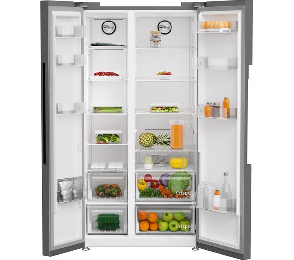 BEKO ASL1342S American-Style Fridge Freezer - Silver