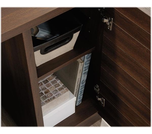 TEKNIK Elstree 5426914 L-Shaped Desk - Spiced Mahogany