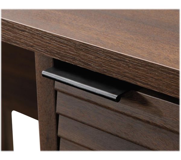 TEKNIK Elstree 5426914 L-Shaped Desk - Spiced Mahogany