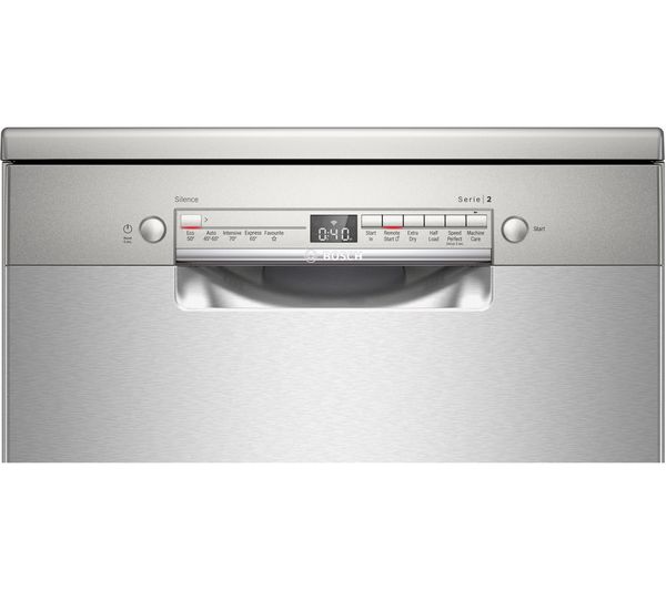 BOSCH Series 2 SMS2ITI41G Full-size WiFi-enabled Dishwasher - Stainless Steel