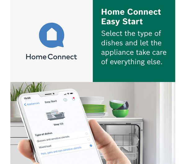 BOSCH Series 2 SMS2ITI41G Full-size WiFi-enabled Dishwasher - Stainless Steel
