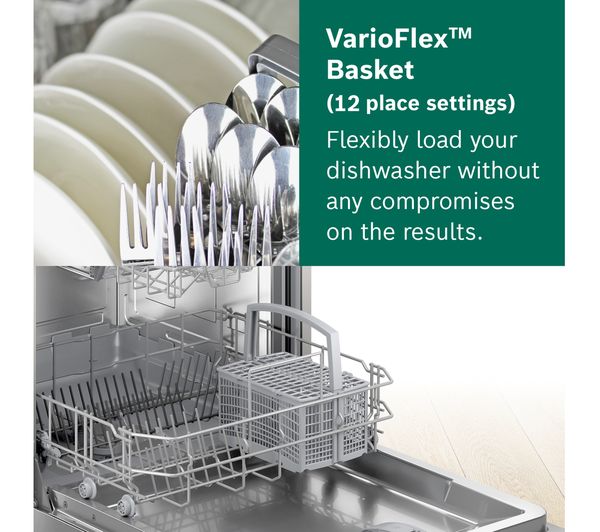 BOSCH Series 2 SMS2ITI41G Full-size WiFi-enabled Dishwasher - Stainless Steel