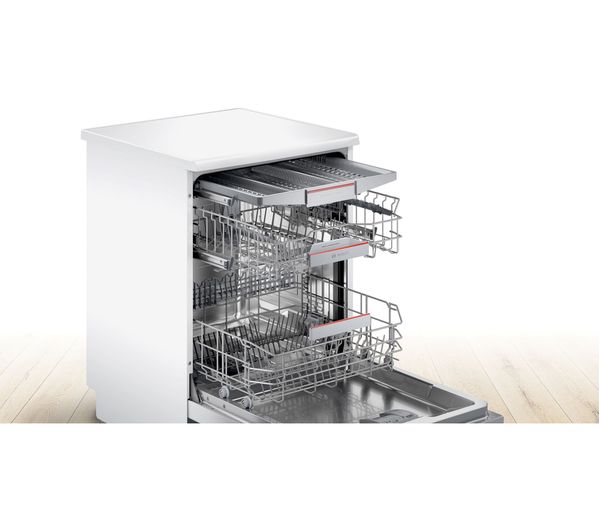 BOSCH Series 6 Perfect Dry SMS6ZCW00G Full-size WiFi-enabled Dishwasher - White