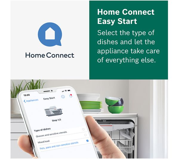 BOSCH Series 6 Perfect Dry SMS6ZCW00G Full-size WiFi-enabled Dishwasher - White