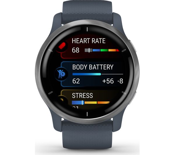 GARMIN Venu 2 - Silver & Granite Blue