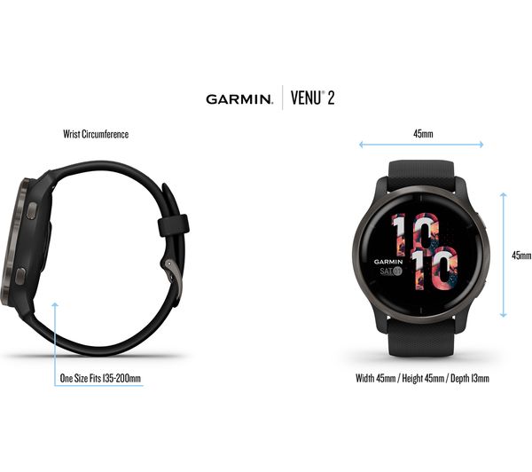 GARMIN Venu 2 - Silver & Granite Blue