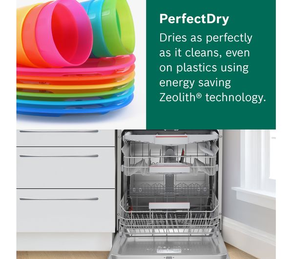 BOSCH Series 6 Perfect Dry SMS6ZCI00G Full-size WiFi-enabled Dishwasher - Stainless Steel
