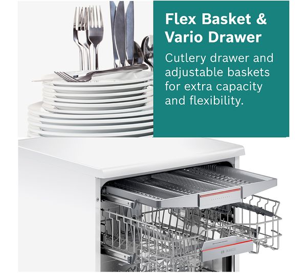 BOSCH Series 4 SPS4HMW53G Slimline WiFi-enabled Dishwasher - White