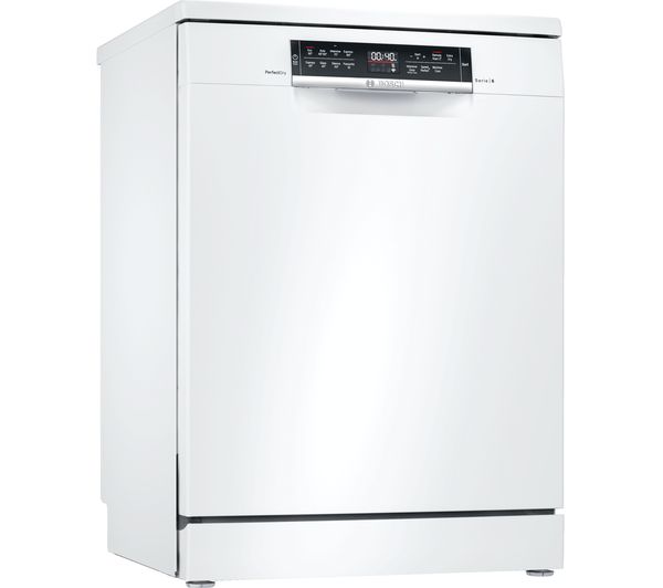 BOSCH Series 6 Perfect Dry SMS6ZDW48G Full-size WiFi-enabled Dishwasher - White