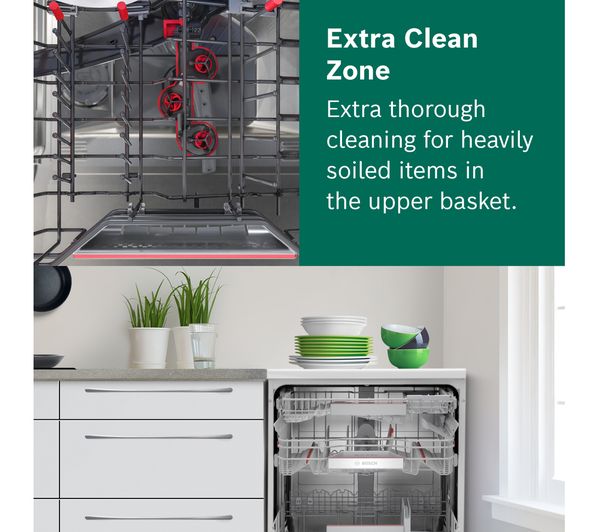 BOSCH Series 6 Perfect Dry SMS6ZDW48G Full-size WiFi-enabled Dishwasher - White