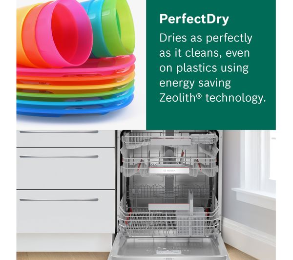 BOSCH Series 6 Perfect Dry SMS6ZDW48G Full-size WiFi-enabled Dishwasher - White