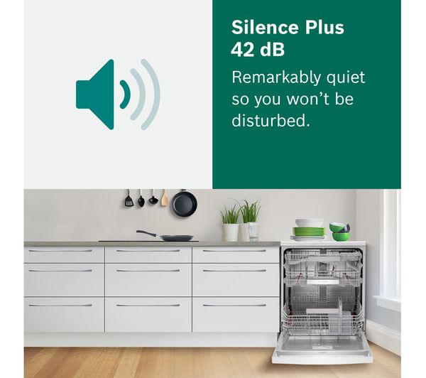BOSCH Series 6 Perfect Dry SMS6ZDW48G Full-size WiFi-enabled Dishwasher - White