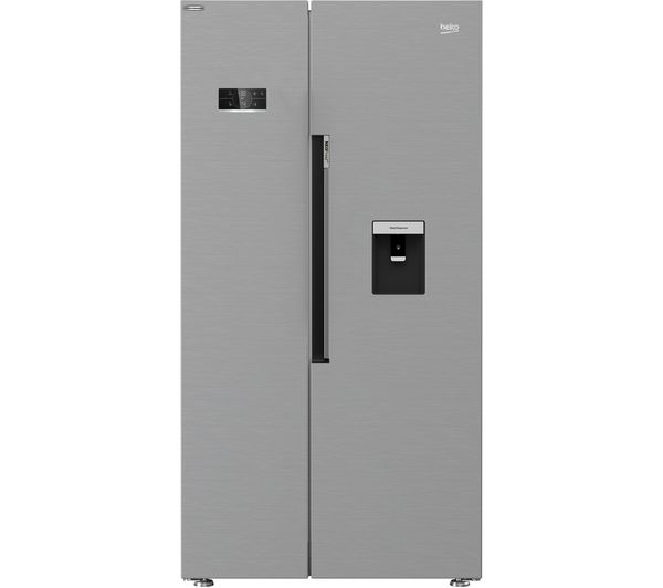 BEKO Pro HarvestFresh ASD2342VPS American-Style Fridge Freezer - Stainless Steel