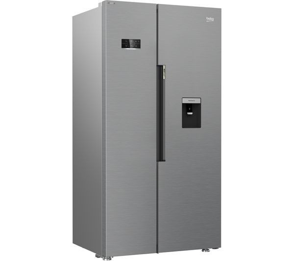 BEKO Pro HarvestFresh ASD2342VPS American-Style Fridge Freezer - Stainless Steel