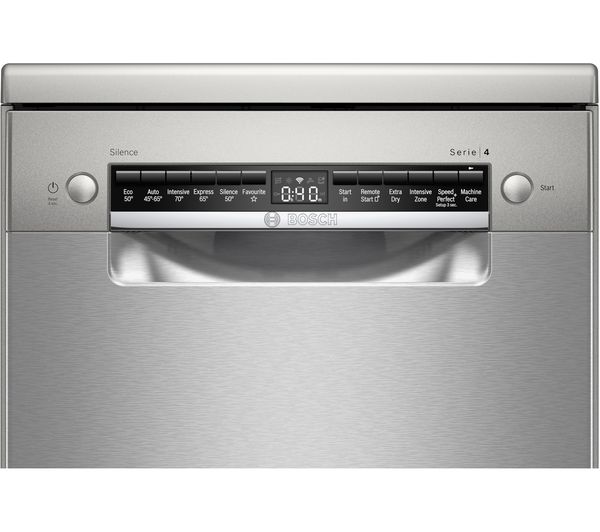 BOSCH Series 4 SPS4HKI45G Slimline WiFi-enabled Dishwasher - Stainless Steel