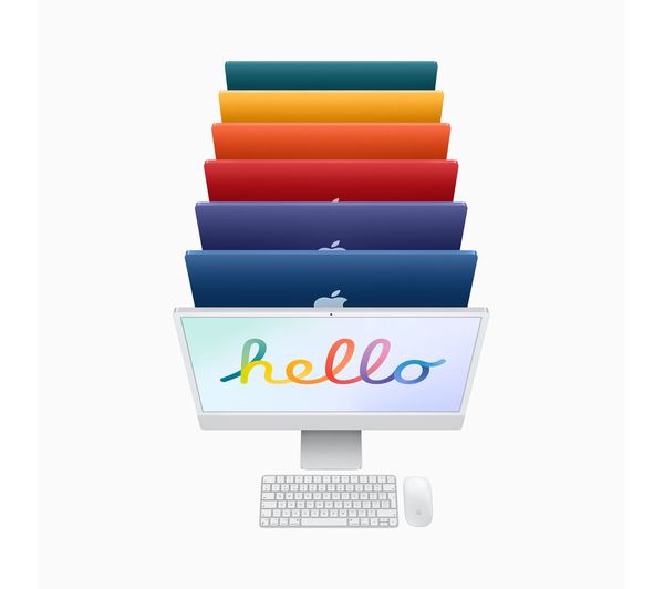 APPLE iMac 4.5K 24" (2021) - M1 512 GB SSD Silver