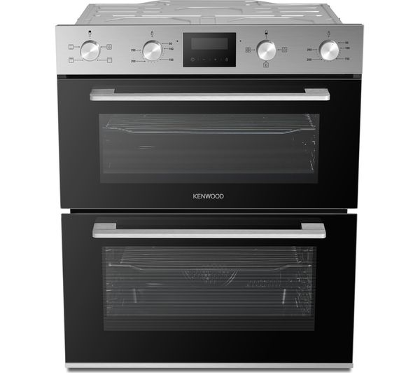 KENWOOD KBUDOX21 Electric Built-under Double Oven - Black & Stainless Steel