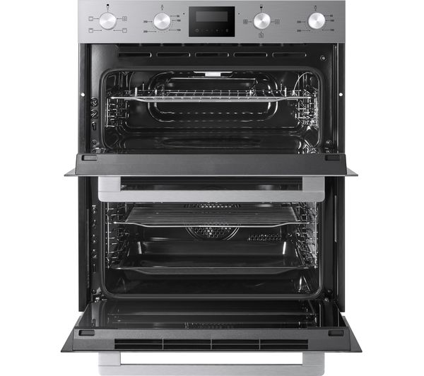 KENWOOD KBUDOX21 Electric Built-under Double Oven - Black & Stainless Steel