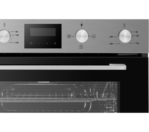 KENWOOD KBUDOX21 Electric Built-under Double Oven - Black & Stainless Steel