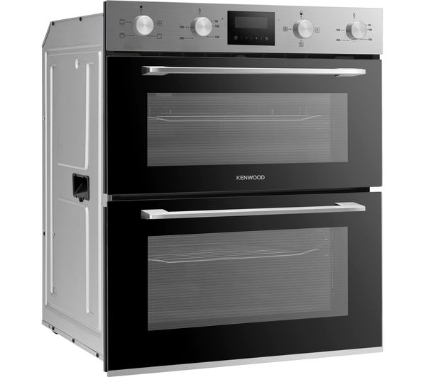 KENWOOD KBUDOX21 Electric Built-under Double Oven - Black & Stainless Steel