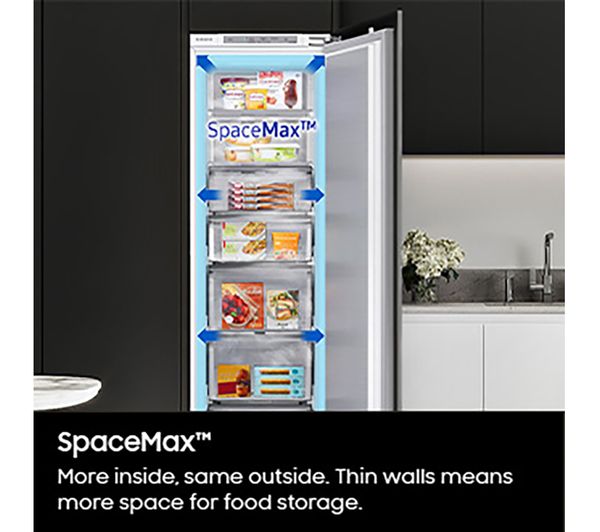 SAMSUNG SpaceMax BRB26600FWW EU Integrated 70 30 Fridge Freezer - Sliding Hinge