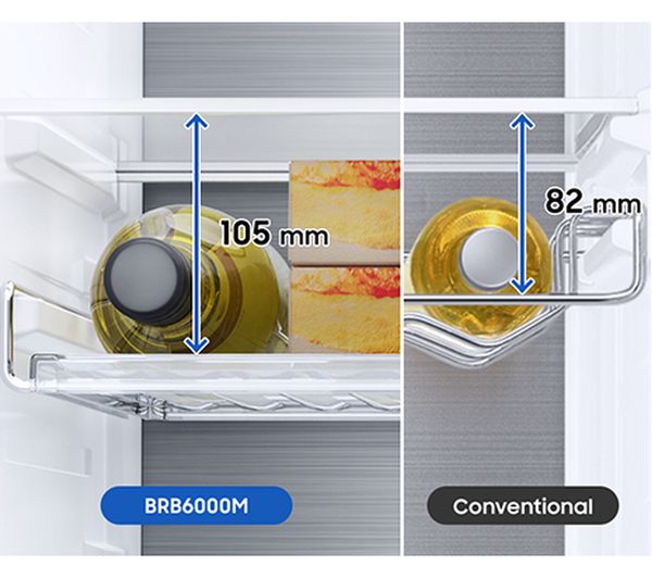 SAMSUNG SpaceMax BRB26705FWW EU Integrated 70 30 Fridge Freezer - Sliding Hinge