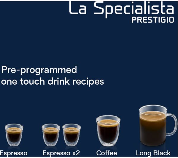 DELONGHI La Specialista Prestigio EC9355.M Bean to Cup Coffee Machine – Silver