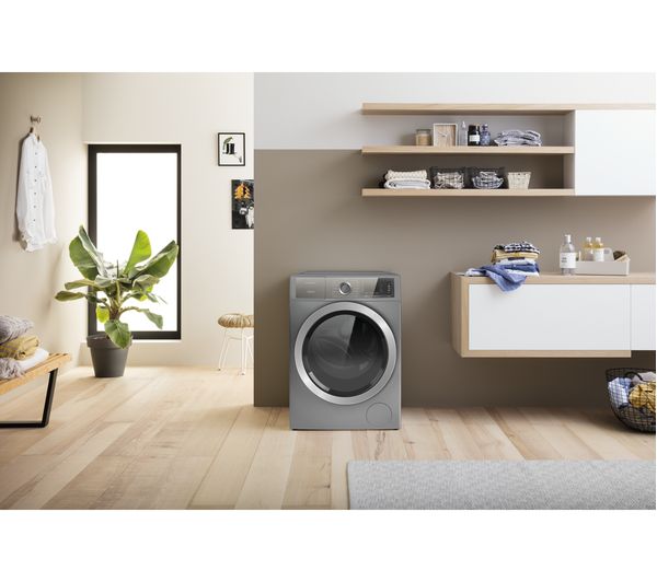 HOTPOINT Gentlepower H8 W946SB 9 kg 1400 Spin Washing Machine - Silver