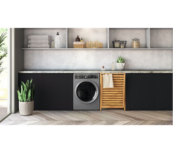 HOTPOINT Gentlepower H8 W946SB 9 kg 1400 Spin Washing Machine - Silver