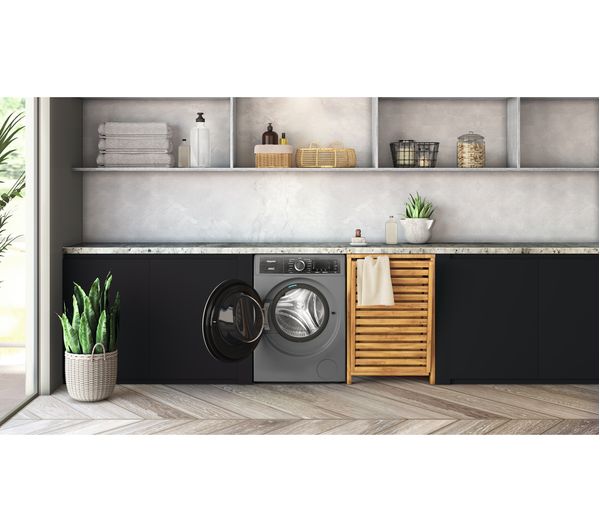 HOTPOINT Gentlepower H8 W946SB 9 kg 1400 Spin Washing Machine - Silver