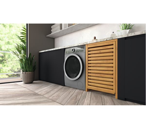 HOTPOINT Gentlepower H8 W946SB 9 kg 1400 Spin Washing Machine - Silver