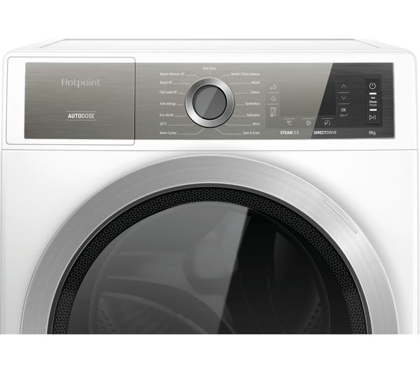 HOTPOINT H7 W945WB 9 kg 1400 Spin Washing Machine - White