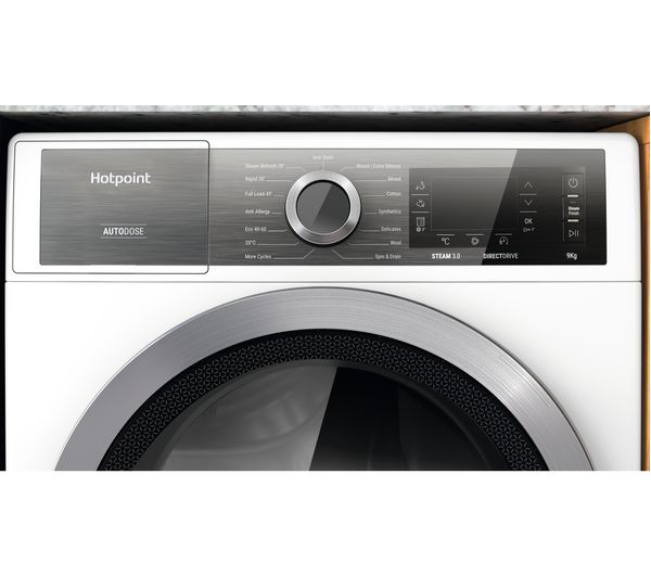 HOTPOINT H7 W945WB 9 kg 1400 Spin Washing Machine - White