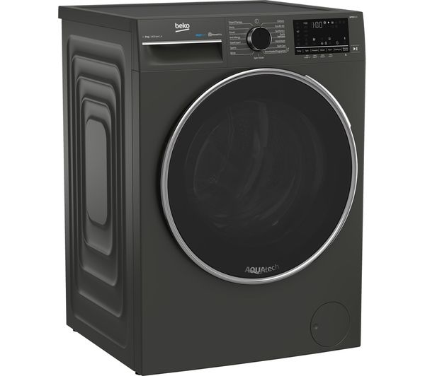 BEKO Pro AquaTech B5W5941AG Bluetooth 9 kg 1400 Spin Washing Machine – Graphite
