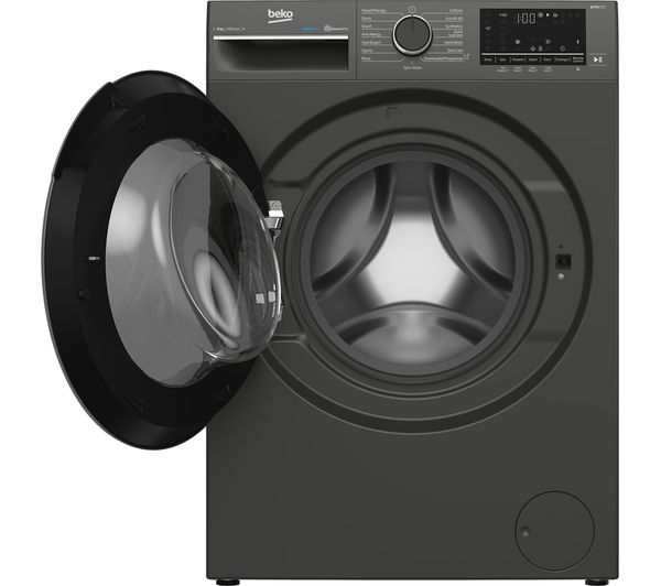 BEKO Pro AquaTech B5W5941AG Bluetooth 9 kg 1400 Spin Washing Machine – Graphite