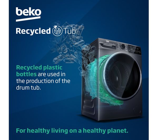 BEKO Pro AquaTech B5W5941AG Bluetooth 9 kg 1400 Spin Washing Machine – Graphite