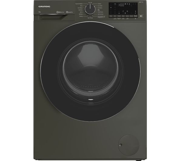 GRUNDIG FiberCatcher GW78941FG Bluetooth 9 kg 1400 Spin Washing Machine - Graphite