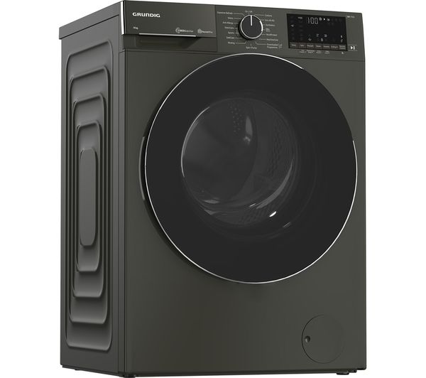 GRUNDIG FiberCatcher GW78941FG Bluetooth 9 kg 1400 Spin Washing Machine - Graphite