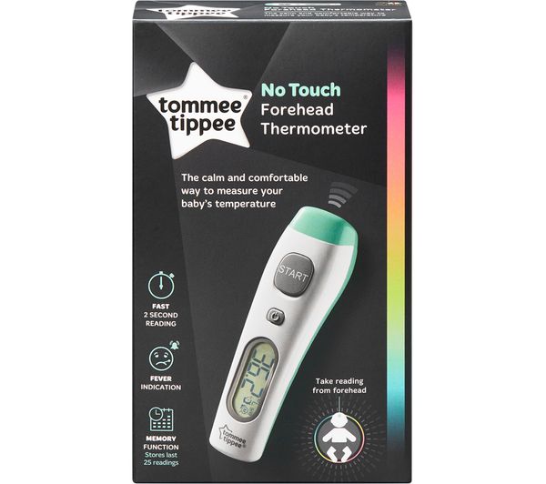 TOMMEE TIPPEE No Touch Digital Thermometer - White & Green